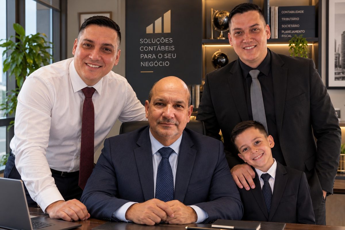 Equipe da ESTAG Contabilidade no escritório